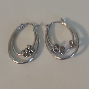 Elegant Silver Hoop Earrings